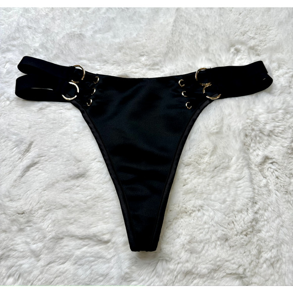 Honey Birdette Other - Honey Birdette STEVIE🖤 Black Gold Thong XS
